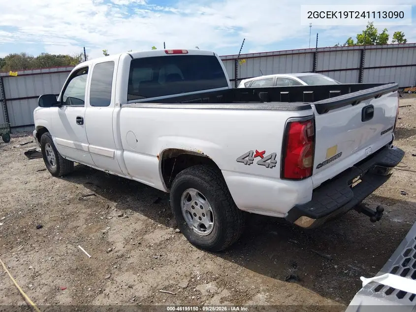 2004 CHEVROLET SILVERADO VIN 2GCEK19T241113090 — фото 3