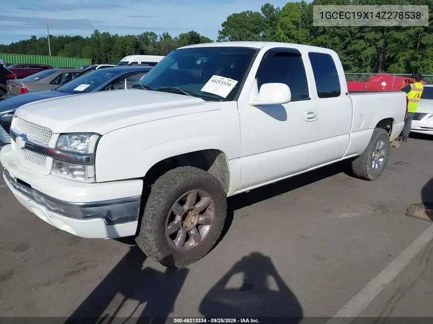 2004 CHEVROLET SILVERADO VIN 1GCEC19X14Z278538 — фото 2