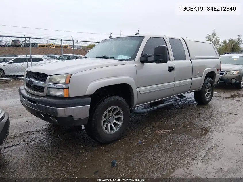 2004 CHEVROLET SILVERADO VIN 1GCEK19T34E212340 — фото 2