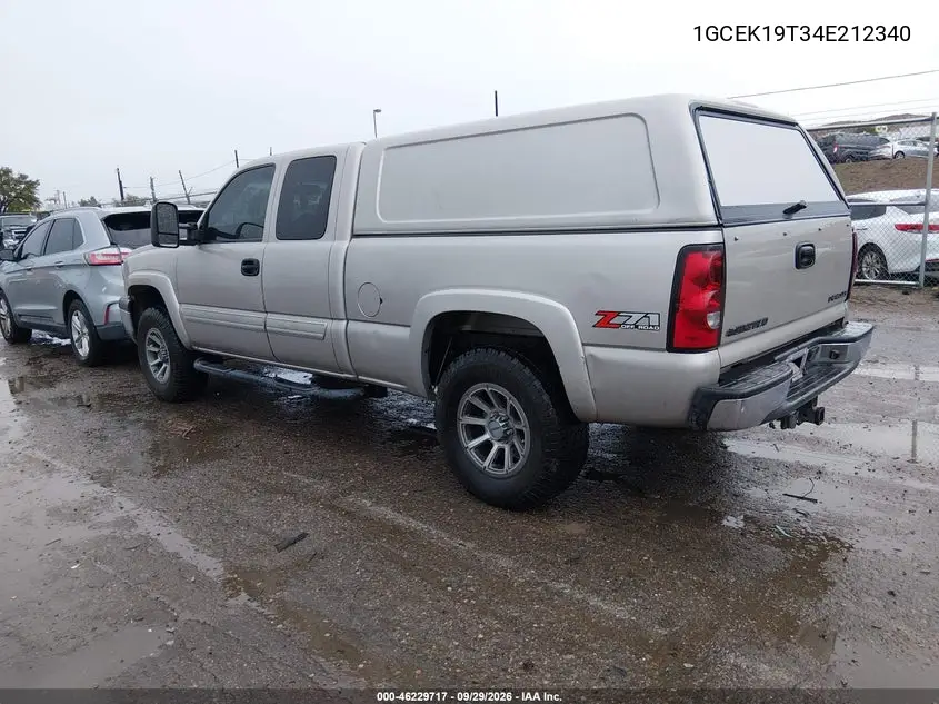 2004 CHEVROLET SILVERADO VIN 1GCEK19T34E212340 — фото 3