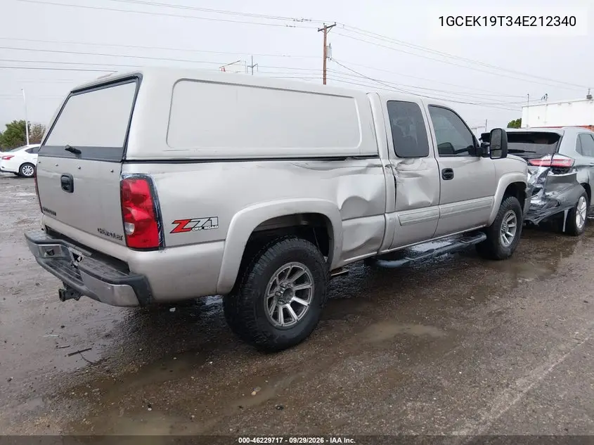 2004 CHEVROLET SILVERADO VIN 1GCEK19T34E212340 — фото 4