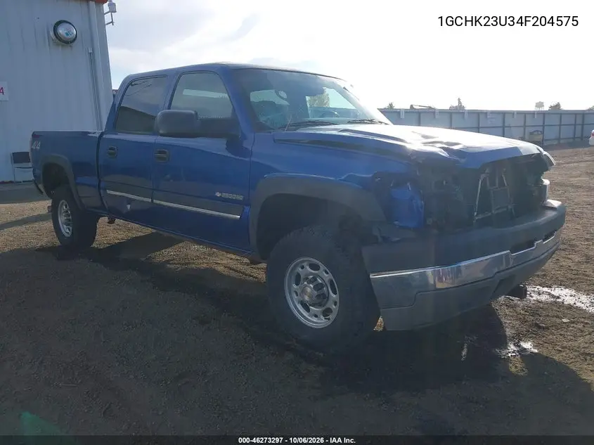 CHEVROLET SILVERADO 2004, VIN 1GCHK23U34F204575