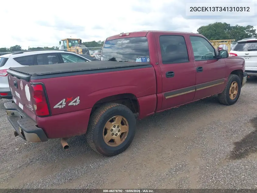 2004 CHEVROLET SILVERADO VIN 2GCEK13T341310312 — фото 4