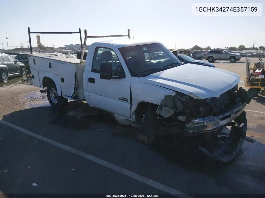 CHEVROLET SILVERADO 2004, VIN 1GCHK34274E357159