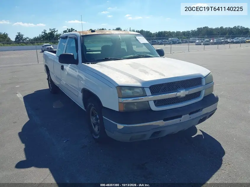 CHEVROLET SILVERADO 2004, VIN 2GCEC19T641140225