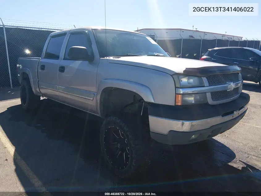CHEVROLET SILVERADO 2004, VIN 2GCEK13T341406022