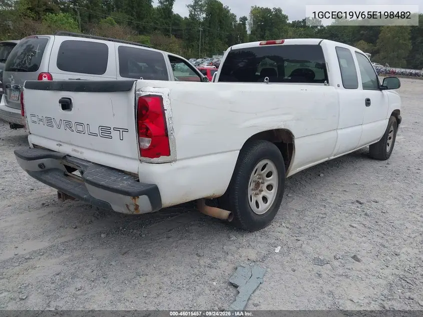 2005 CHEVROLET SILVERADO VIN 1GCEC19V65E198482 — фото 4