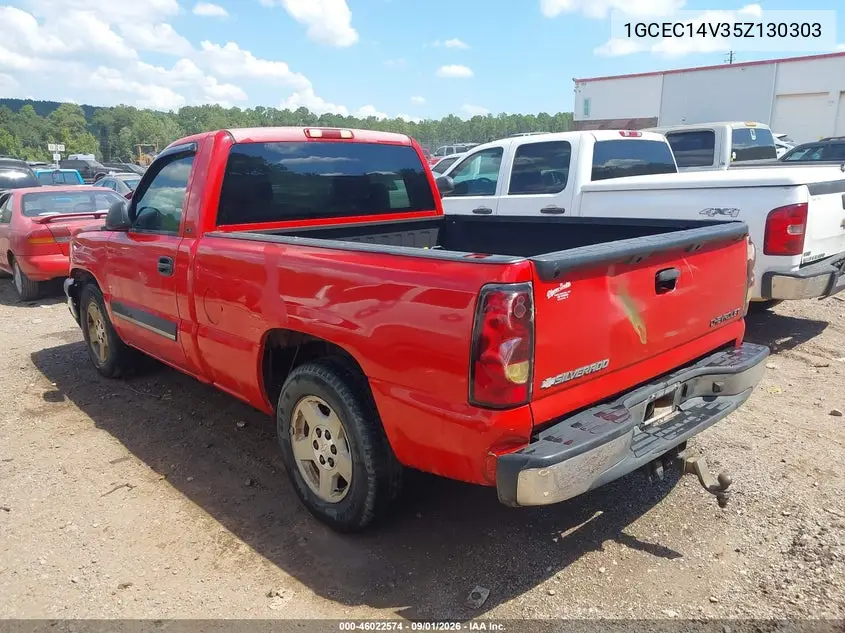 2005 CHEVROLET SILVERADO VIN 1GCEC14V35Z130303 — фото 3