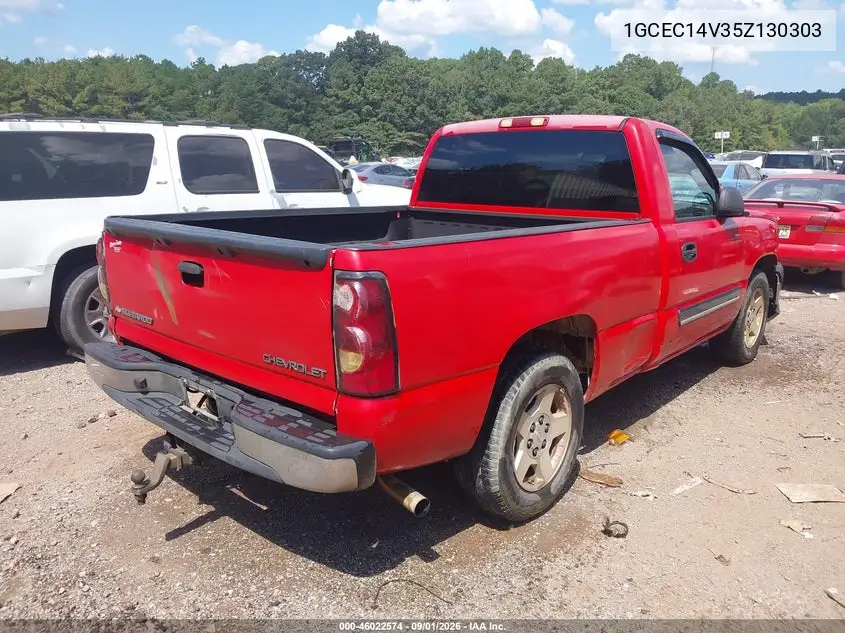 2005 CHEVROLET SILVERADO VIN 1GCEC14V35Z130303 — фото 4