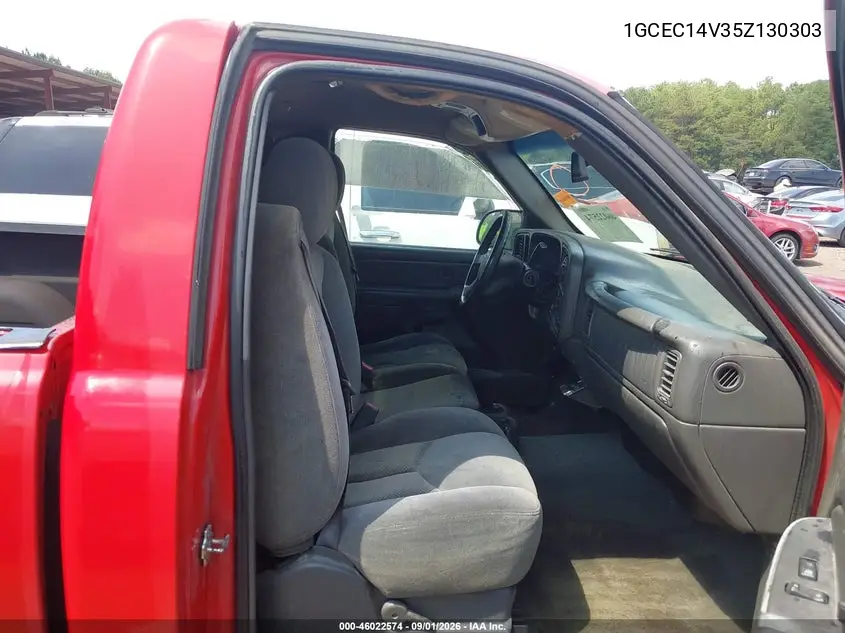 2005 CHEVROLET SILVERADO VIN 1GCEC14V35Z130303 — фото 5