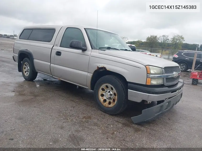 CHEVROLET SILVERADO 2005, VIN 1GCEC14X15Z145383