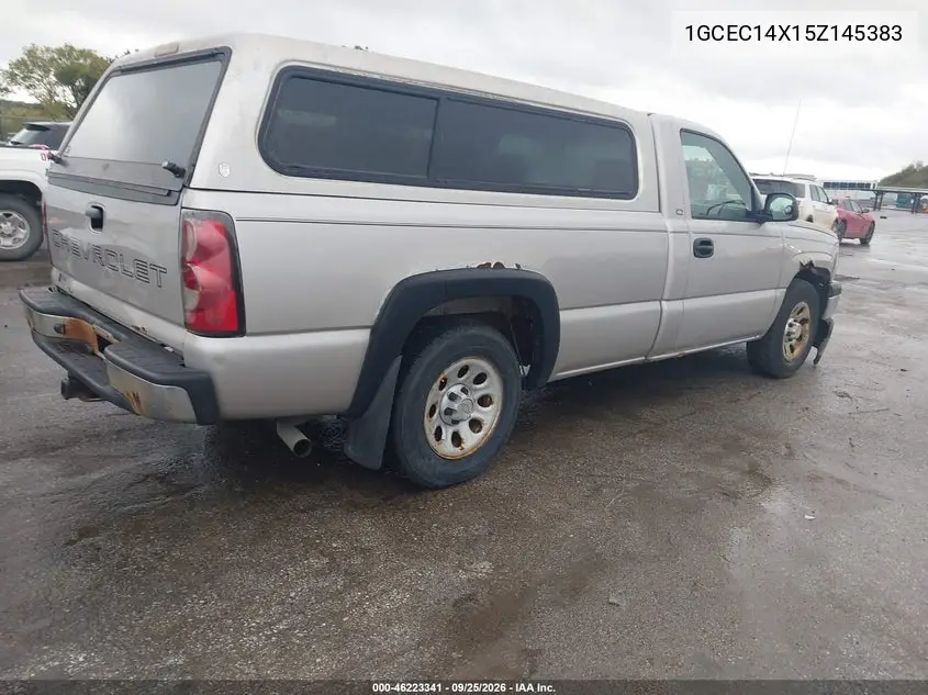 2005 CHEVROLET SILVERADO VIN 1GCEC14X15Z145383 — фото 4