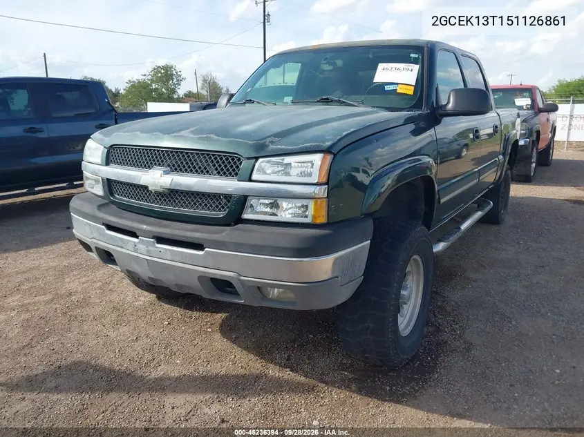 2005 CHEVROLET SILVERADO VIN 2GCEK13T151126861 — фото 2