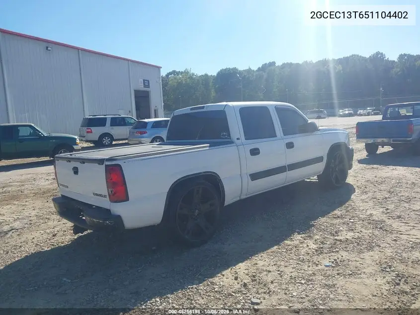 2005 CHEVROLET SILVERADO VIN 2GCEC13T651104402 — фото 4