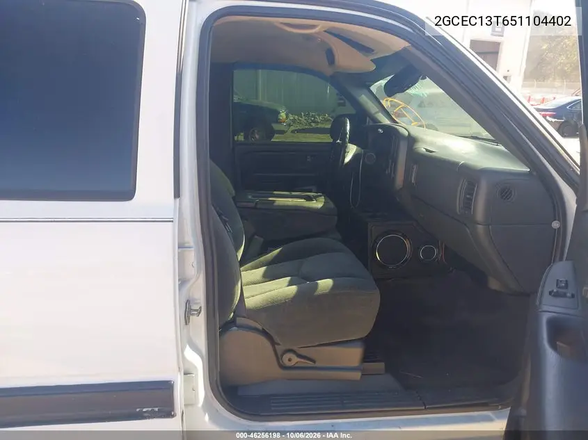 2005 CHEVROLET SILVERADO VIN 2GCEC13T651104402 — фото 5