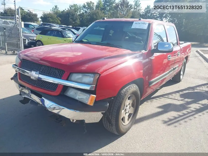2005 CHEVROLET SILVERADO VIN 2GCEC13T651328320 — фото 2
