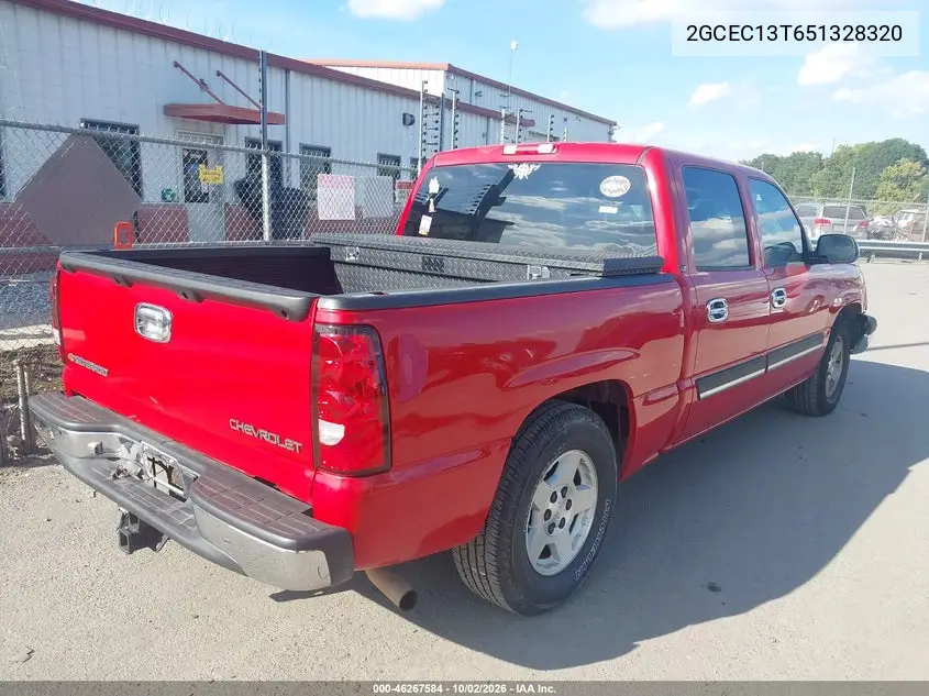 2005 CHEVROLET SILVERADO VIN 2GCEC13T651328320 — фото 4