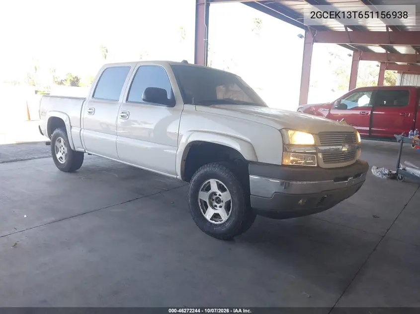 CHEVROLET SILVERADO 2005, VIN 2GCEK13T651156938