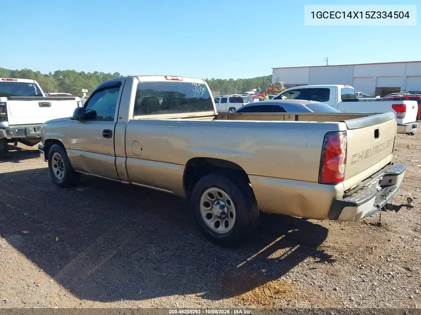2005 CHEVROLET SILVERADO VIN 1GCEC14X15Z334504 — фото 3