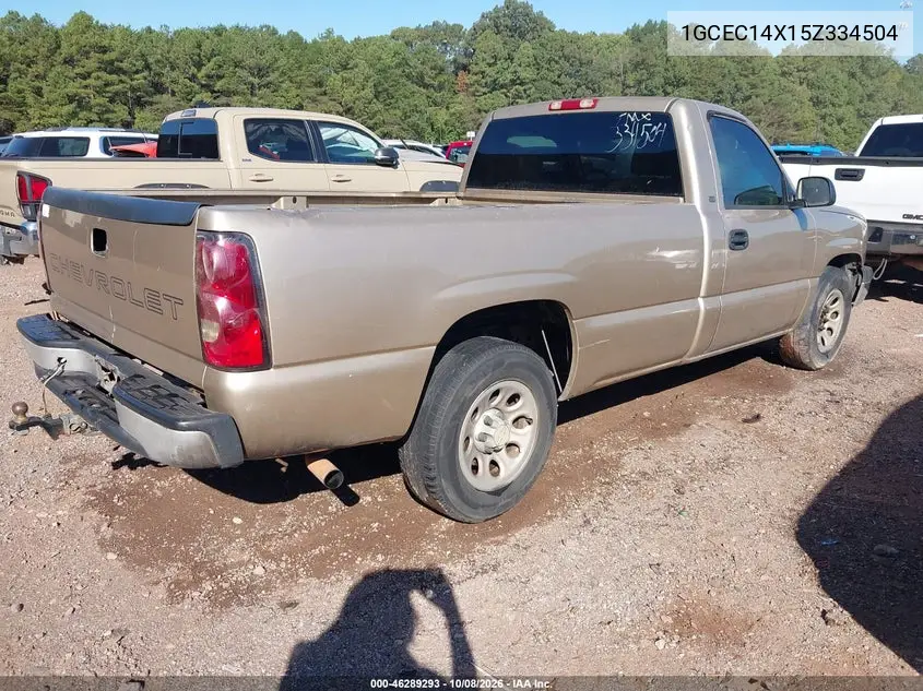 2005 CHEVROLET SILVERADO VIN 1GCEC14X15Z334504 — фото 4