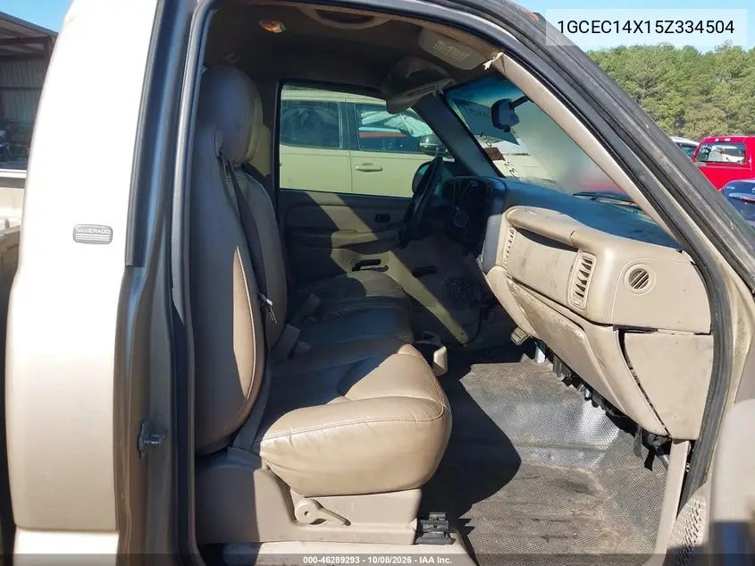 2005 CHEVROLET SILVERADO VIN 1GCEC14X15Z334504 — фото 5