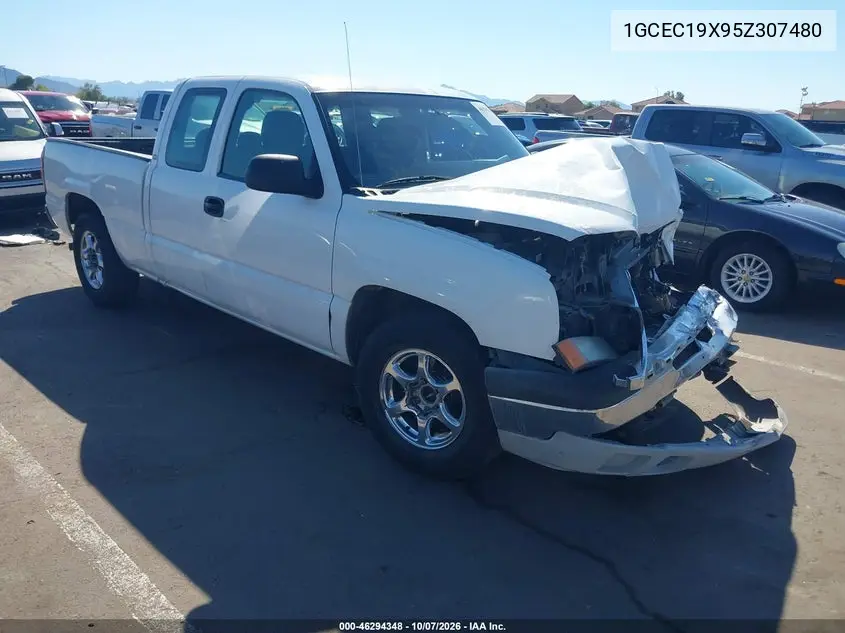 CHEVROLET SILVERADO 2005, VIN 1GCEC19X95Z307480