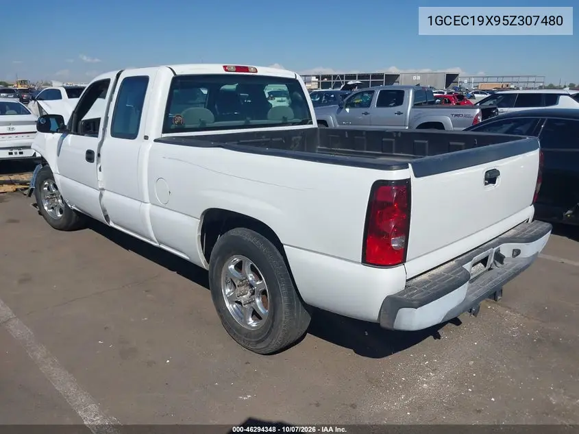 2005 CHEVROLET SILVERADO VIN 1GCEC19X95Z307480 — фото 3