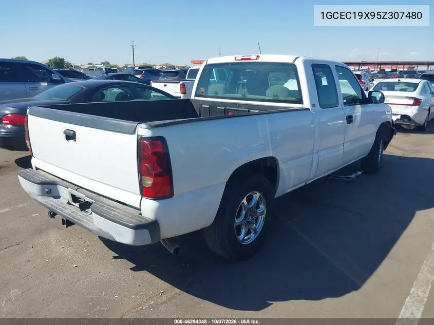 2005 CHEVROLET SILVERADO VIN 1GCEC19X95Z307480 — фото 4