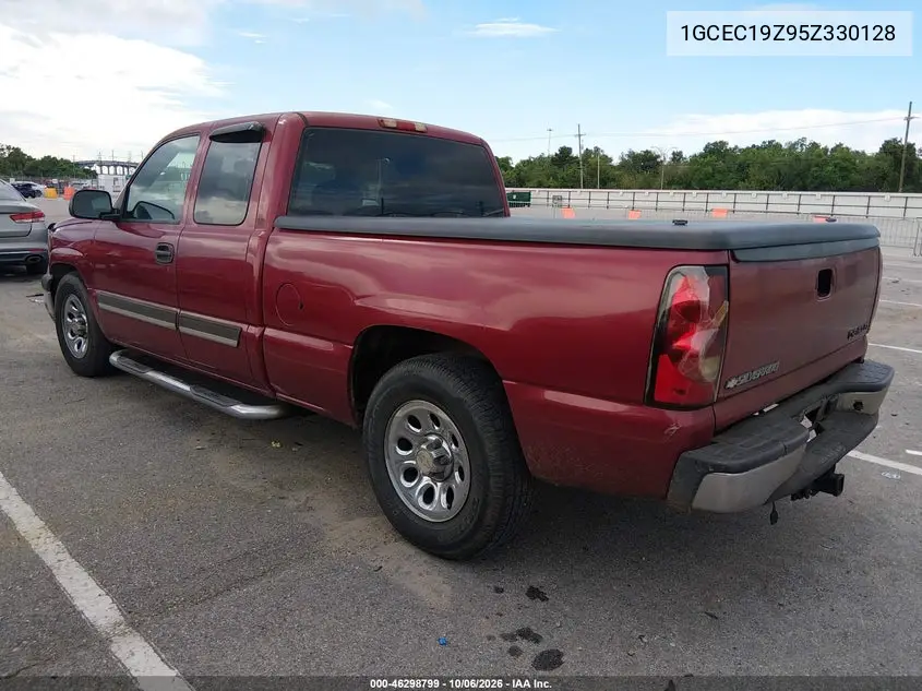 2005 CHEVROLET SILVERADO VIN 1GCEC19Z95Z330128 — фото 3