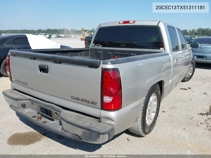2005 CHEVROLET SILVERADO VIN 2GCEC13TX51311181 — фото 4