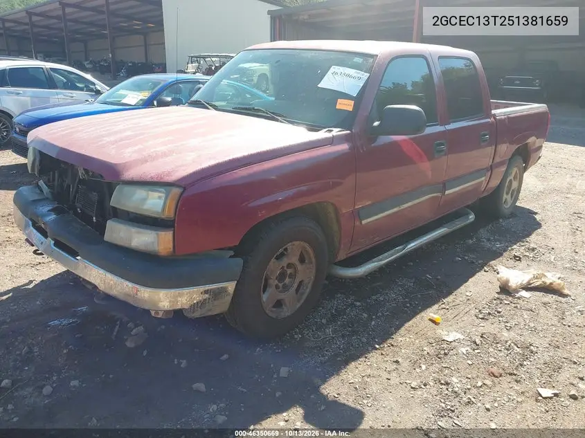 2005 CHEVROLET SILVERADO VIN 2GCEC13T251381659 — фото 2