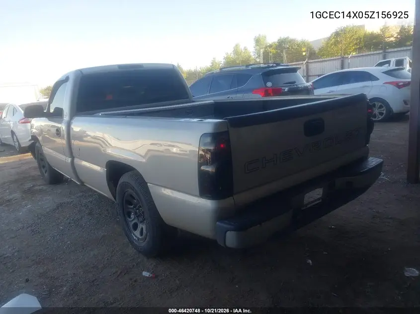 2005 CHEVROLET SILVERADO VIN 1GCEC14X05Z156925 — фото 3