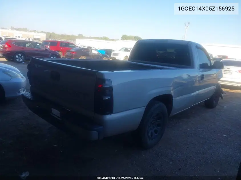 2005 CHEVROLET SILVERADO VIN 1GCEC14X05Z156925 — фото 4
