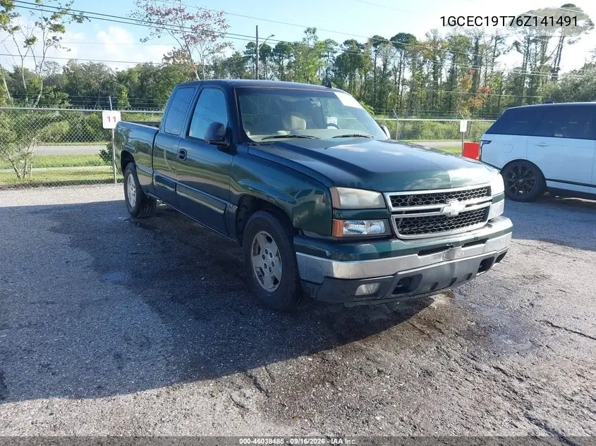 CHEVROLET SILVERADO 2006, VIN 1GCEC19T76Z141491