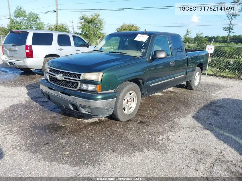 2006 CHEVROLET SILVERADO VIN 1GCEC19T76Z141491 — фото 2