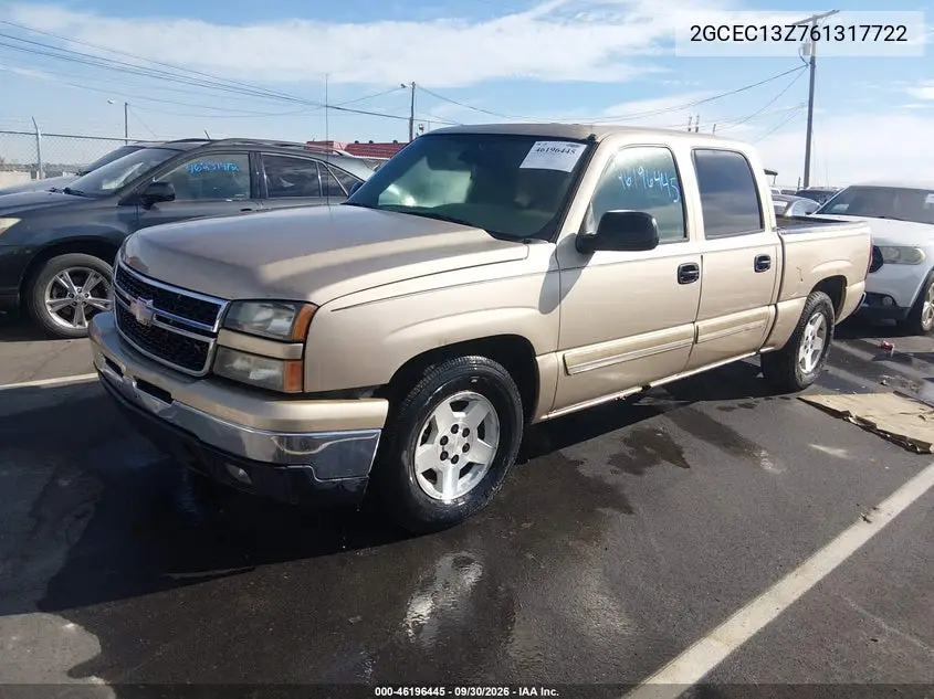 2006 CHEVROLET SILVERADO VIN 2GCEC13Z761317722 — фото 2