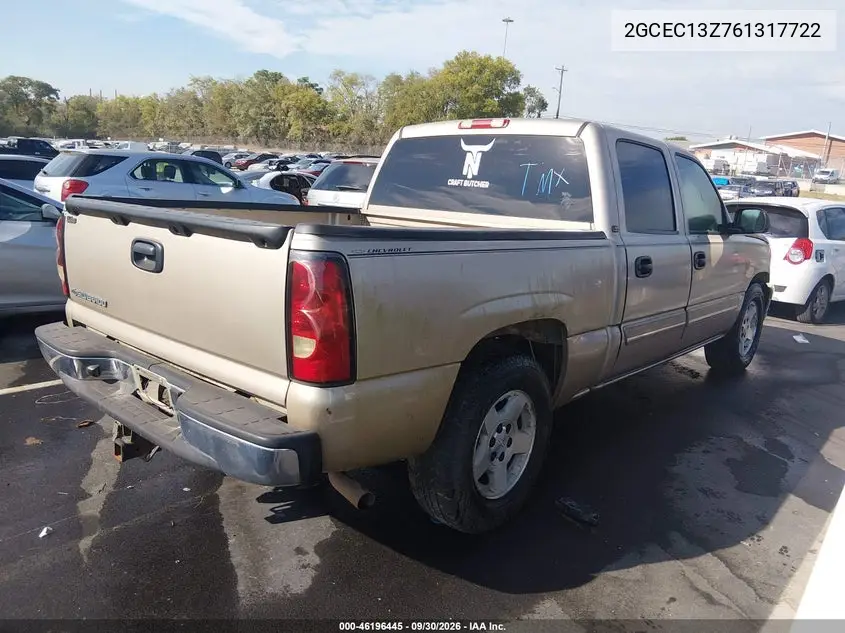 2006 CHEVROLET SILVERADO VIN 2GCEC13Z761317722 — фото 4