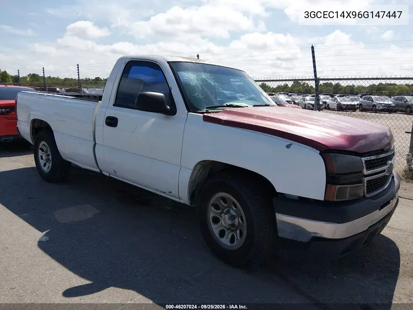 CHEVROLET SILVERADO 2006, VIN 3GCEC14X96G147447