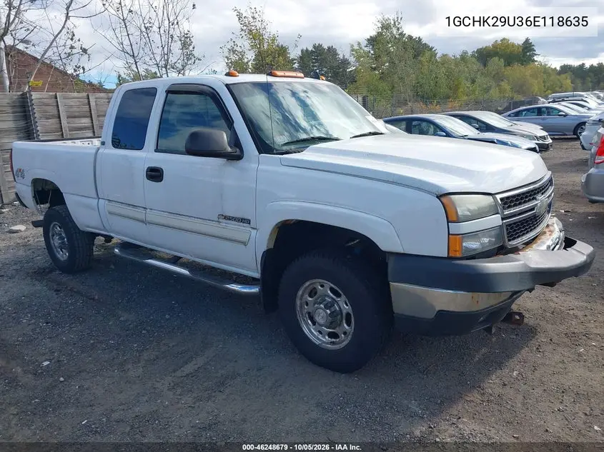 CHEVROLET SILVERADO 2006, VIN 1GCHK29U36E118635