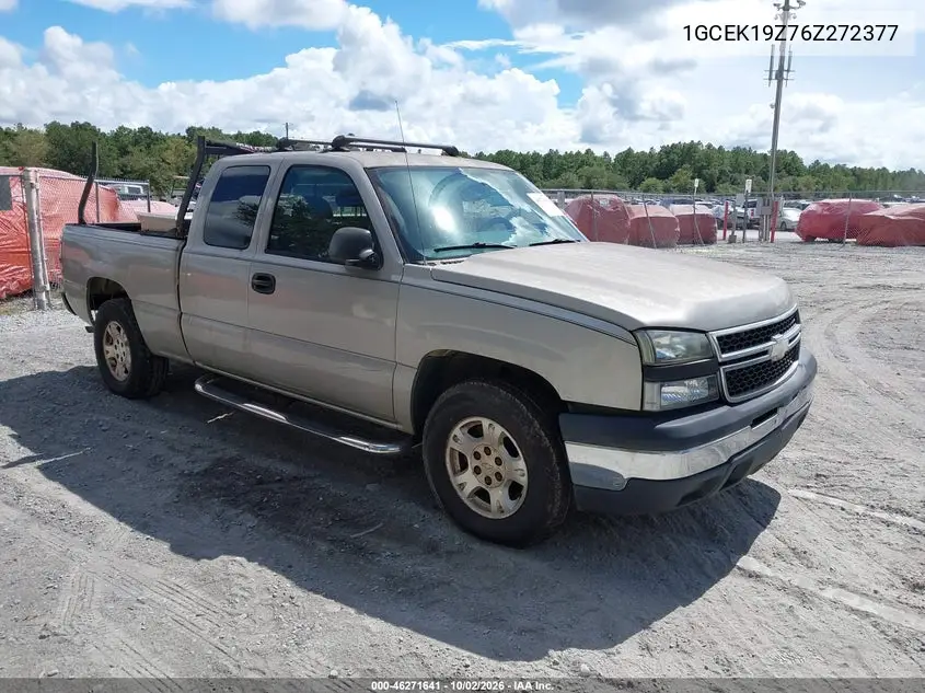 CHEVROLET SILVERADO 2006, VIN 1GCEK19Z76Z272377