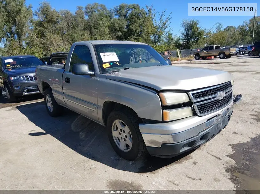 CHEVROLET SILVERADO 2006, VIN 3GCEC14V56G178158
