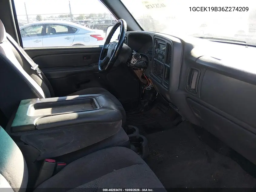 2006 CHEVROLET SILVERADO VIN 1GCEK19B36Z274209 — фото 5