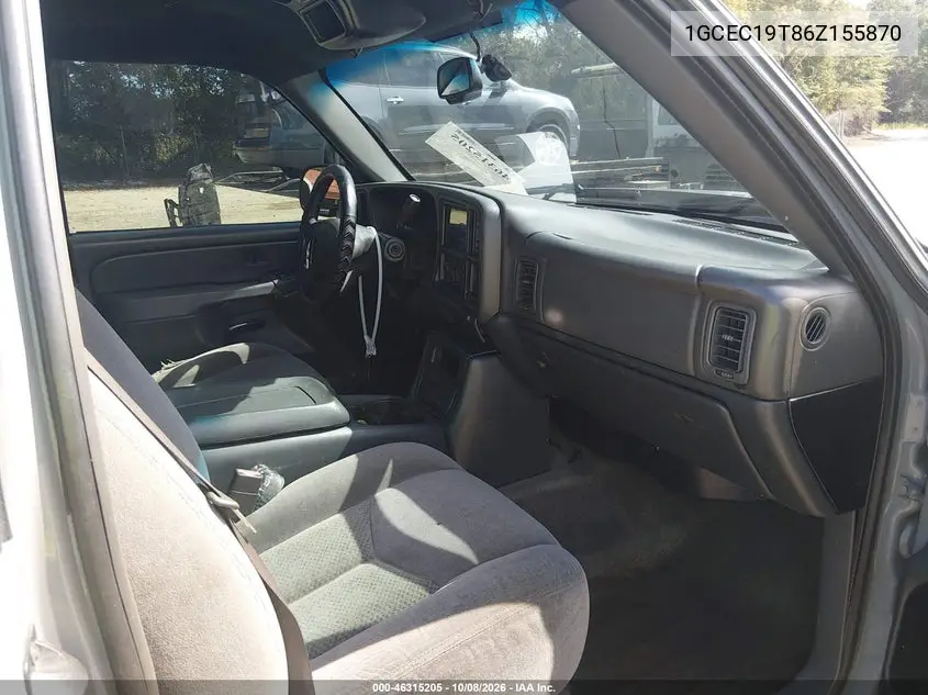 2006 CHEVROLET SILVERADO VIN 1GCEC19T86Z155870 — фото 5