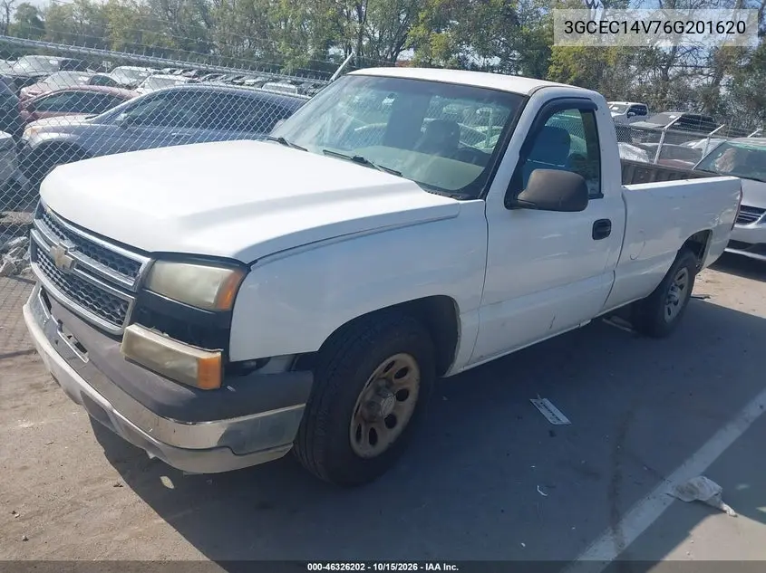 2006 CHEVROLET SILVERADO VIN 3GCEC14V76G201620 — фото 2