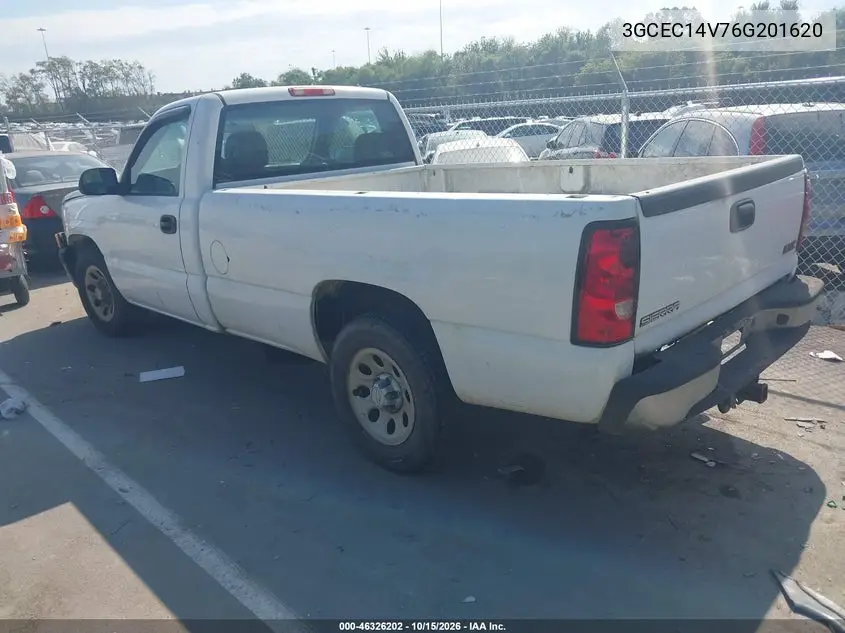 2006 CHEVROLET SILVERADO VIN 3GCEC14V76G201620 — фото 3