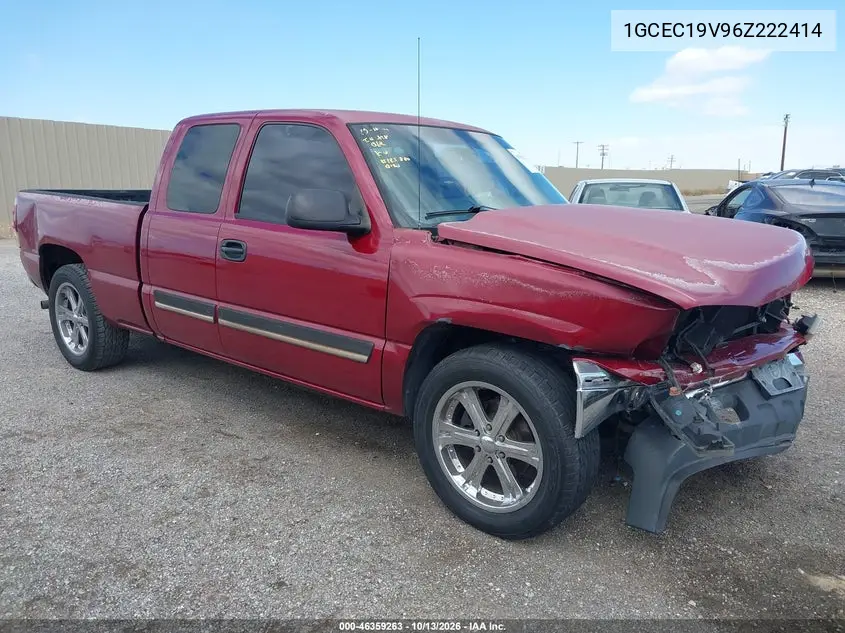 CHEVROLET SILVERADO 2006, VIN 1GCEC19V96Z222414