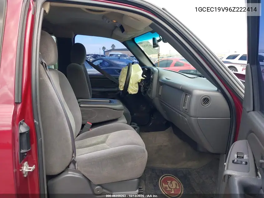 2006 CHEVROLET SILVERADO VIN 1GCEC19V96Z222414 — фото 5
