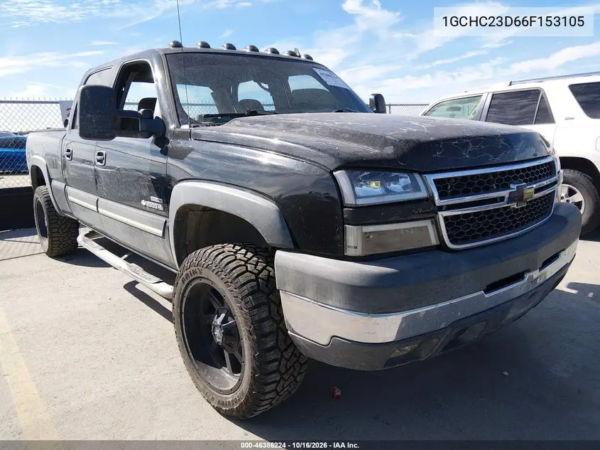 CHEVROLET SILVERADO 2006, VIN 1GCHC23D66F153105