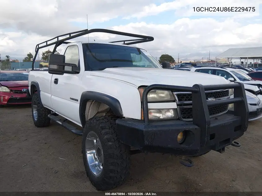 CHEVROLET SILVERADO 2006, VIN 1GCHC24U86E229475