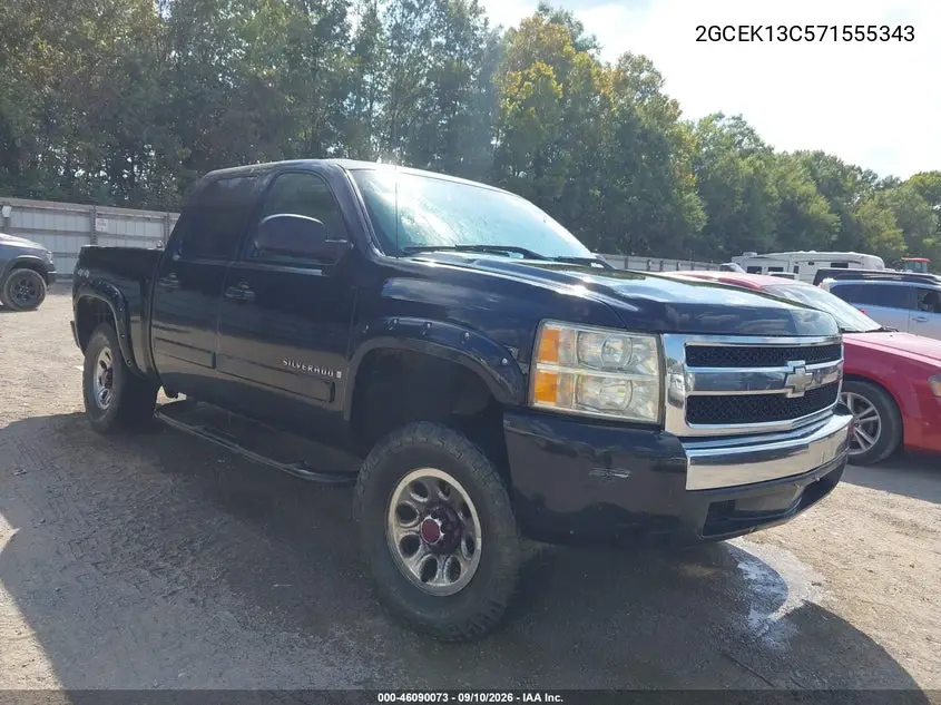 CHEVROLET SILVERADO 2007, VIN 2GCEK13C571555343